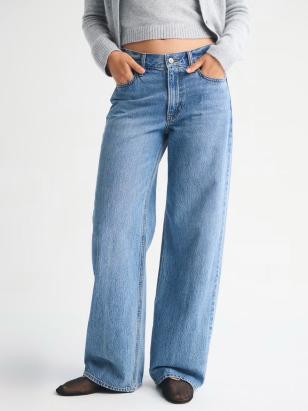 Baggy Low Rise Abercrombie & Fitch Jeans NWT